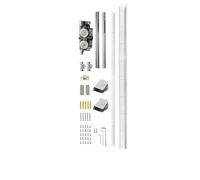 Kit di binari for ferramenta for porte scorrevoli nascoste, accessori for buffer bidirezionali traslazionali for larghezze di porte da 700 mm a 1500 mm(1.2m track set)