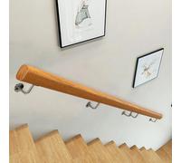 Kit di binari in legno da 3,7 m - Inless Steel montaggio a parete ils per interni ed esterni - disponibile in lunghezze da 1 m, 1,5 m, 2 m, 3,6 m per gradini sicuri