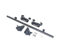 Kit di binari per libreria con gancio e ruote dei freni, regolabile da 0,9 m, con ferramenta scorrevole per una facile installazione (senza scala, spessore massimo 2,5 cm)