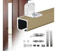 Kit di binari per Porta Scorrevole per Montaggio a Parete, Set di ferramenta per Porta del fienile a Binario Singolo, Binario di Guida Scorrevole per Porta Tascabile per Porte in Legno