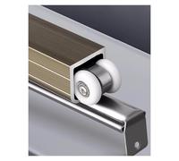 Kit di binari per porta scorrevole, resistente, per porte a scomparsa e bypass