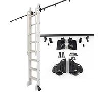 Kit di binari scorrevoli per libreria, Kit di Scale scorrevoli, Binario per Scale a rotelle per libreria | Kit di Scale a rotelle per librerie, Magazzini, Bar, armadi, con Kit di ferramenta