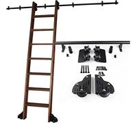 Kit di binari scorrevoli per scale a rotelle | Binario scorrevole per scale a rotelle, scala mobile per biblioteca, kit di binari per scale per casa e ufficio, set completo di binari (senza