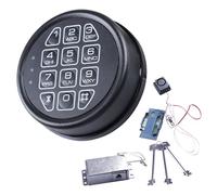 Kit di blocco digitale universale per casseforti e scatole di sicurezza: tastiera elettronica, blocco solenoide, 2 chiavi di sostituzione, cavo di ripristino e clacson di allarme, set completo di