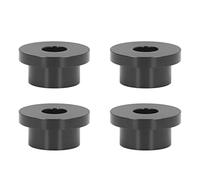 Kit di boccole per riser manubrio ricavate l pieno in lega di alluminio CNC T6 che eliminano la sensazione di fragilità del manubrio per motociclette FXR FX, set 4 pezzi (Nero)