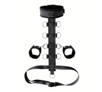 Kit di bondage sessuale, collare regolabile con manette posteriori, materiale e accessori per il bondage