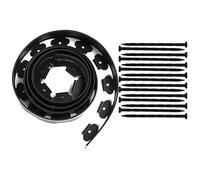 Kit di bordatura da giardino in plastica PE 5 m, facile installare, con ancoraggi robusti for la separazione dei confini del prato e paesaggio Per il giardino