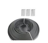 Kit di bordatura in plastica for prato, barriera fissa da giardino 5 m, con punte ancoraggio, facile installare Per il giardino