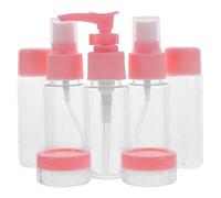 Kit di bottiglie da viaggio da 11 pezzi Contenitori spray for lozione riutilizzabili a tenuta stagna Set di bottiglie da spremere in PET con custodia da viaggio