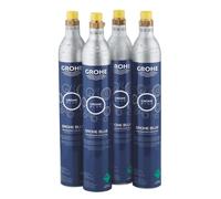 Kit di bottiglie di CO2 Grohe Blue, 4 pezzi da 425 g, acciaio inossidabile blu