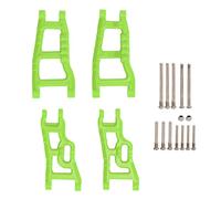 Kit di bracci della sospensione anteriore e posteriore per RC, supporto di ricambio per il braccio oscillante per i modelli Rustler, Stampede e Slash 1/10 2WD, set di bracci della (Verde)