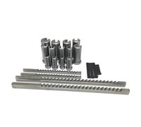 Kit di brocce for chiavette da 22 pezzi da 4 mm, 5 mm, 6 mm e 8 mm a spinta, 13 boccole e 5 spessori for lavorazione dei metalli CNC per lavori meccanici