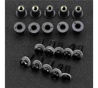 Kit Di Bulloni Dadi E Elementi Fissaggio Per Parabrezza Moto 10 Pezzi Per Kawasaki Per Ninja GPZ900R Z900 ZX-10RR ZX-12R ZX12RR ZZ-R1200(Nero)