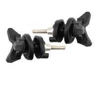 Kit di bulloni di bloccaggio per parabrezza anteriore per R1200GS 2004-2017, hardware di montaggio in ABS nero per riparazione e sostituzione deflettori d'aria per moto, confezione da 2