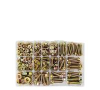 Kit Di Bulloni E Dadi Flangiati M5 M6 M8, Grado 8, 242 Pezzi, Viti Esagonali Metriche, Include Le 14 Misure Più Comuni.