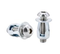 Kit di bulloni e dadi for rivetti a forma di petalo da 20/30/50 pezzi, dadi for rivetti in metallo ad espansione, dadi di presa M4 M5 M6 M8(Round Head (Silver),M4x16(20Pcs))