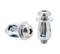 Kit di bulloni e dadi for rivetti a forma di petalo, espansione in metallo, M4, M5, M6, M8(Round Head (Silver),M4x20(30Pcs))