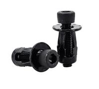 Kit di bulloni e dadi for rivetti a forma di petalo, espansione in metallo, M4, M5, M6, M8(Socket Head (Black),M6x20(30Pcs))