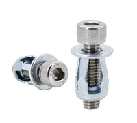 Kit di bulloni e dadi for rivetti a forma di petalo, espansione in metallo, M4, M5, M6, M8(Socket Head (Silver),M6x20(30Pcs))