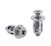 Kit di bulloni e dadi for rivetti a forma di petalo M4 M5 M6, dadi di bloccaggio in metallo con espansione(Cross Flat (Silver),M4x20(20Pcs))