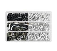Kit Di Bulloni E Viti Per Carenatura Per Aprilia RSV Tuono 1000 1000R Mille RSV4 RS 50 125 250 Pegaso, 223 Pezzi Dadi Viti(Argento)