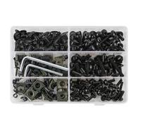 Kit Di Bulloni E Viti Per Carenatura Per Aprilia RSV Tuono 1000 1000R Mille RSV4 RS 50 125 250 Pegaso, 223 Pezzi Bulloni Kit Carrozzeria Viti(NERO)