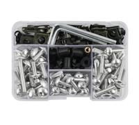 Kit Di Bulloni Per Carenatura Moto Per SUZUKI GSXR 600 750 1000 K1 K2 K3 K4 K5 K6 K7 K8 K9 K10, 190 Pezzi, Viti, Elementi Di Fissaggio Kit Bulloni Di Carenatura Completo(Argento)