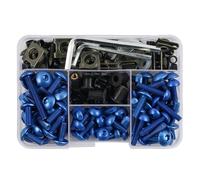 Kit Di Bulloni Per Carenatura Per K&awasaki Per Ninja 500, 600R, 650 E 650R, 190 Pezzi, Clip Di Fissaggio, Viti E Dadi Per Parabrezza Bulloni Kit Carrozzeria Viti(BLU)