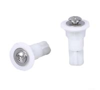 Kit di bulloni per coperchio WC in acciaio inox con viti in nylon per riparazioni robuste di cerniere (B)