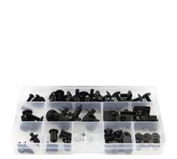 Kit di bulloni per motociclisti compatibili Clips Clip da dadi per le viti della carrozzeria per RSV4 2010 2012 2012 2013 2014 Modelli Full Cowling Sostituzione Parti di sostituzione(Black)
