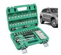 Kit Di Bussole Da 6,35 mm Set 53 Pezzi Con Prolunga Metrica E Attacco Da