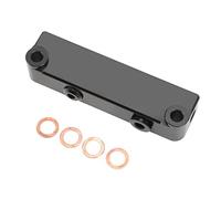 Kit di bypass del filtro del carburante in metallo nero di ricambio per 6,7 l 2010-2016 con 4 guarnizioni di controllo della pressione del carburante resistente, robusto e lle