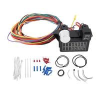 Kit di cablaggio a 8 circuiti per Rat Rods Sand Cars Auto d'epoca e Hot Rods, Cablaggio elettrico stabile e affidabile resistente al calore con fusibili per sistemi di