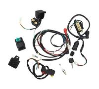 Kit di cablaggio elettrico completo completo CDI compatibile 50cc 70cc 90cc 110 125 kit di imbracatura CDI, bobina di accensione motore