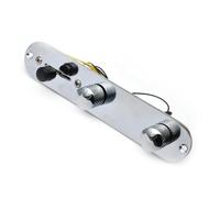Kit Di Cablaggio Per Chitarra Chitarra Elettrica A 3 Vie Cablata Precablata Con Piastra Di Controllo Interruttore Manopole(Chrome)