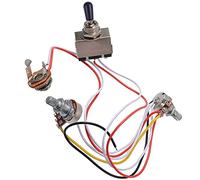 Kit di Cablaggio per Chitarra Elettrica Cablaggio Per Chitarra 1V1T Convertitore Toggle A 3 Vie 500k Pots Cablaggio Per Chitarra Humbucker Cablaggio per Chitarra (Color : 01)