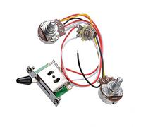 Kit di Cablaggio per Chitarra Elettrica Cablaggio Per Chitarra Pickup 10pcs 3 Precablato Con Convertitore A 5 Vie Big Pots Cablaggio per Chitarra (Color : 01)