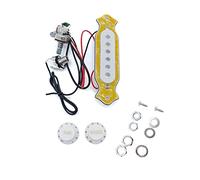 Kit di Cablaggio per Chitarra Elettrica Cablaggio Pickup Per Chitarra Elettrica A Quattro Corde A Bobina Singola Precablato Con Potenziometri E Manopole Del Tono Del Volume Cablaggio per Chitarra (Co