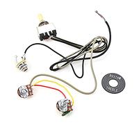 Kit di cablaggio per chitarra elettrica di ricambio 1 1 tono precablato 3 vie interruttore a levetta 500K pentole e per chitarra preamplificatore circuito chitarra preamplificatore attivo