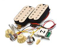 Kit di Cablaggio per Chitarra Elettrica Pickup 2T1V Con Interruttore A 3 Vie E Due Cablaggi Per Chitarra Elettrica Humbucker HH Precablati Con Parti Di Chitarra Pickup Cablaggio per Chitarra