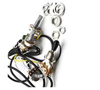Kit di Cablaggio per Chitarra Elettrica Pickup Per Chitarra Elettrica Kit Di Cablaggio 2V1T 500K Pots Interruttore A 3 Vie Con Uscita Cablaggio per Chitarra