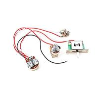 Kit di Cablaggio per Chitarra Elettrica Set Di Cablaggi Per Chitarra Cablaggio Precablato 500K 1T1V Interruttore Push Pull A 3 Vie Controllo Del Tono Del Volume Cablaggio Cablaggio per Chitarra
