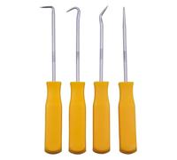 Kit di cacciaviti fai da te, Set di 4 cacciaviti for guarnizioni 'olio for auto, for veicoli, for, for ad anello, for estrattori, ganci raccolta, strumenti riparazione manuali(Yellow Black Long)