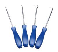 Kit di cacciaviti fai da te, Set di 4 cacciaviti for guarnizioni tenuta 'olio for auto, veicoli, O-ring, estrattori, ganci raccolta, accessori for(Blue135mm)