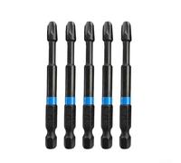 Kit di cacciaviti per riparazioni, Set di punte for cacciavite 75 mm PZ1 PZ2 PZ3 1/4 di pollice gambo esagonale lega magnetica acciaio Pozi 5 pezzi for utensili elettrici(PZ3)
