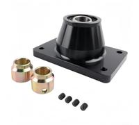 Kit di cambio corto in lega di alluminio per 206 306, leva del cambio a lancio rapido, colore nero e argento (nero)