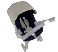 Kit di cambio passeggino, copertura per baldacchino, cuscino per seggiolino auto adatto per passeggino Doona (verde naturale)