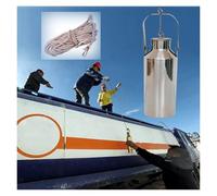 Kit di campionamento dell'olio Portatile Leggero, estrattore di Campioni di Olio in Acciaio Inossidabile con Corda per petroliera, Attrezzatura per Il campionamento dell'olio Anti-fuoriuscita