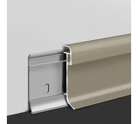 Kit di canali luminosi lineari a scatto per illuminazione indiretta a parete, protegge le fessure del pavimento con striscia di luce battiscopa