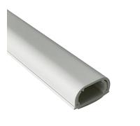 Kit di canaline portacavi in PVC, canalina flessibile autoadesiva, scatola quadrata for nascondere i cavi TV e computer in ufficio a casa(White)